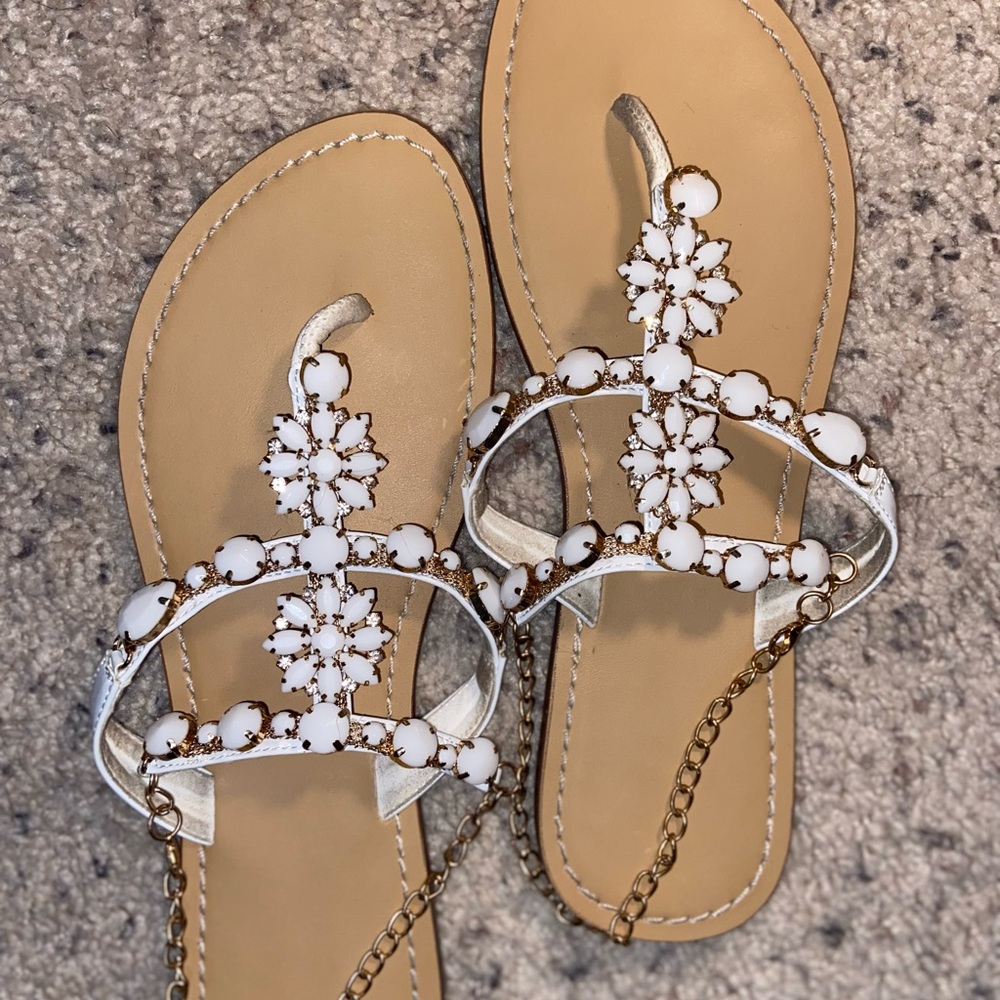 Monrovia Women’s Crystal and Rhinestone Wedding or Beach Sandal